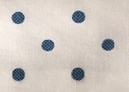 White With Blue Polkadot